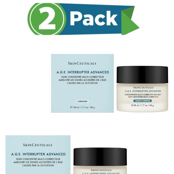 SkinCeuticals A.G.E. Interrupter Advanced 1.7oz Anti-Aging Moisturizer Pack of 2 - Picture 1 of 4